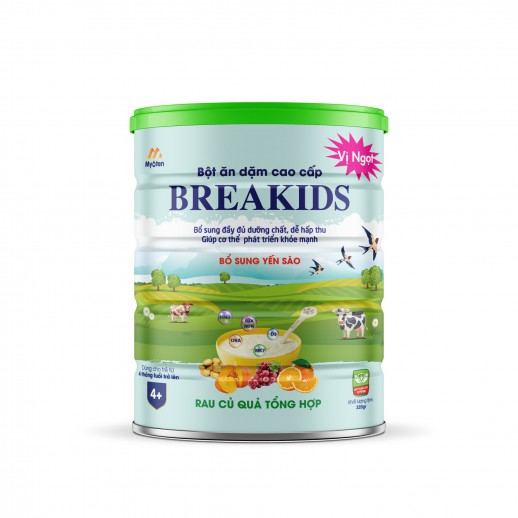 Bột ăn dặm cao cấp BREAKIDS - RAU CỦ QUẢ TỔNG HỢP